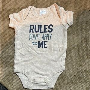 Baby Essentials Cream Bodysuit with Playful Typography